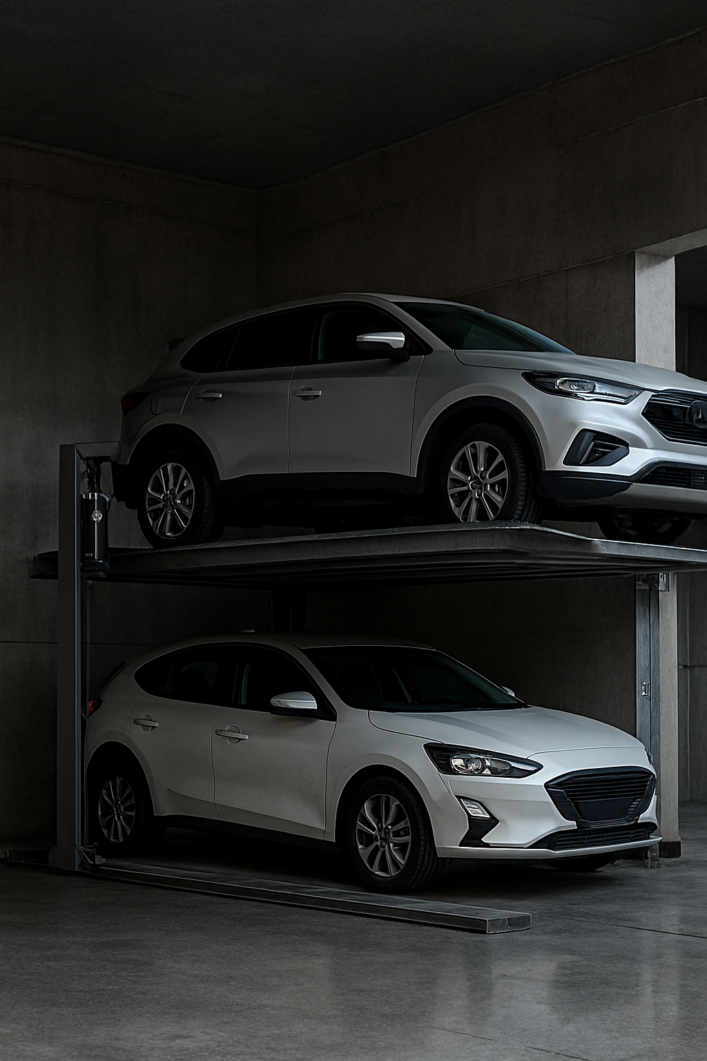 Service technician working on hydraulic system